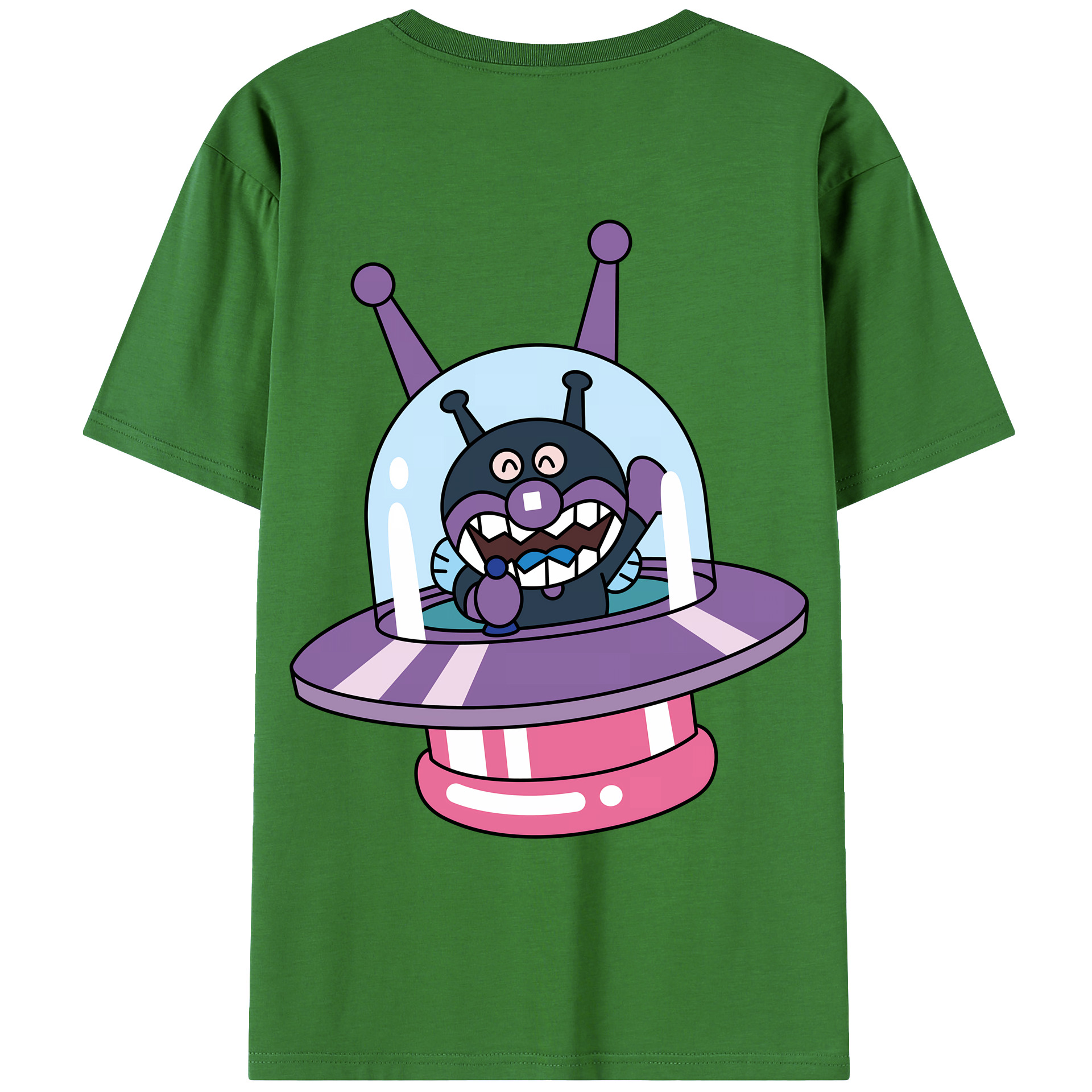（画像用） アンパンマン Anpanman レディース半袖Tシャツ(バックプリント)